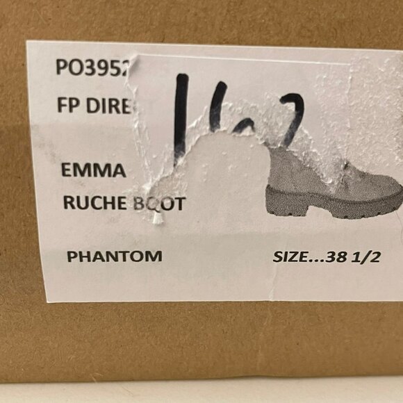 Free People Emma Ruched Boot Phantom Size 38.5 US 8.5 NEW - Picture 9 of 10